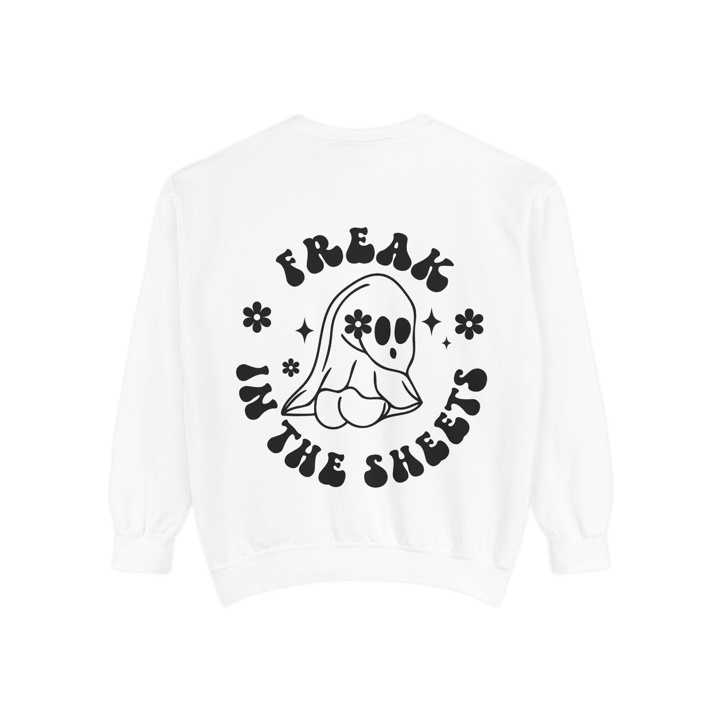 Freak in the Sheets Sweatshirt, Cozy Ghost-Themed Pullover, Cute Sweatshirt, Halloween Gift, Casual Style | Cute Ghost Crewneck | Halloween