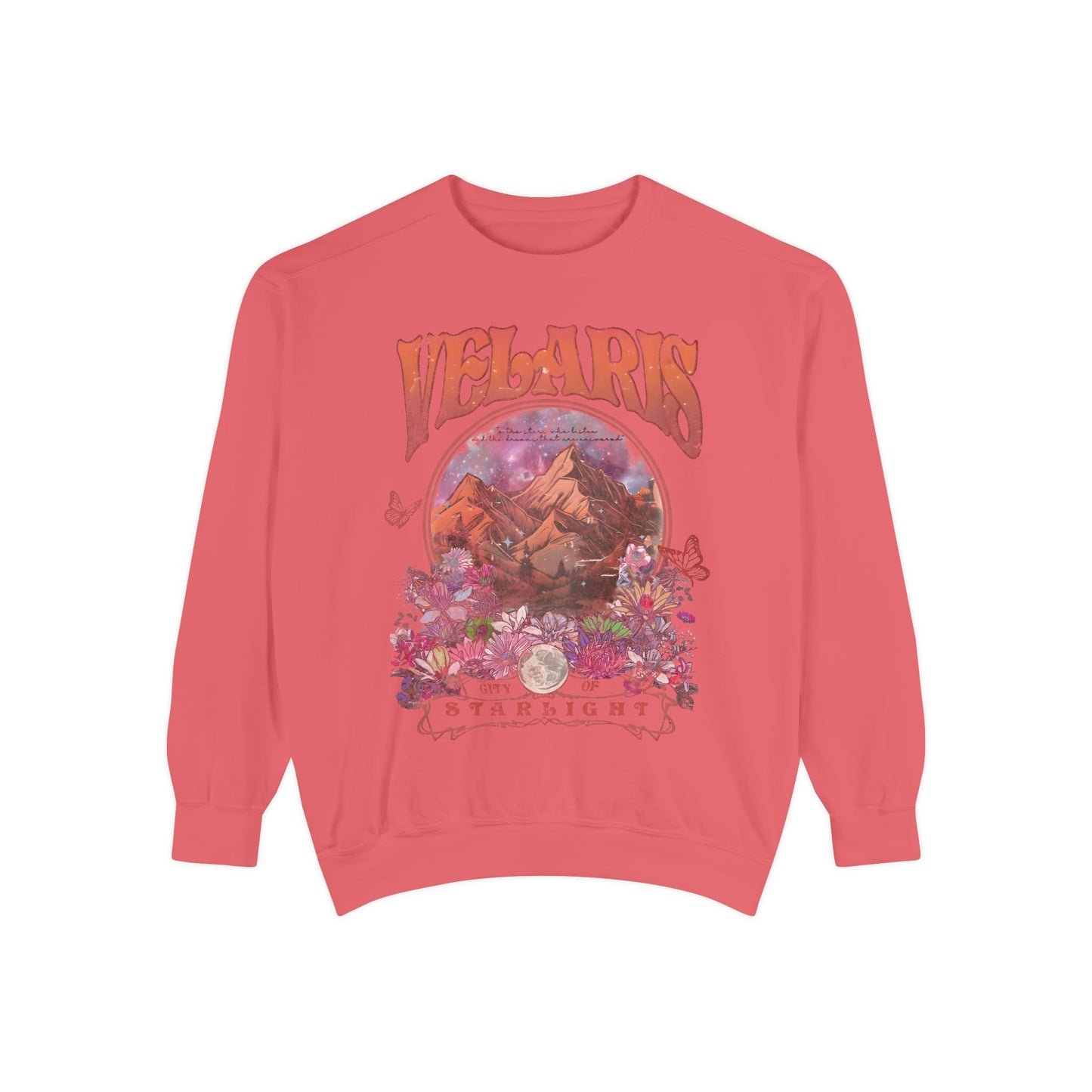 Velaris Starlight Sweatshirt, Cozy Graphic Sweatshirt, Gift for Readers & ACOTAR Lovers, Festival Sweatshirt, Velaris City Of Starlight