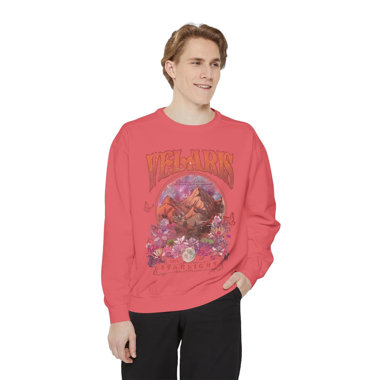Velaris Starlight Sweatshirt, Cozy Graphic Sweatshirt, Gift for Readers & ACOTAR Lovers, Festival Sweatshirt, Velaris City Of Starlight