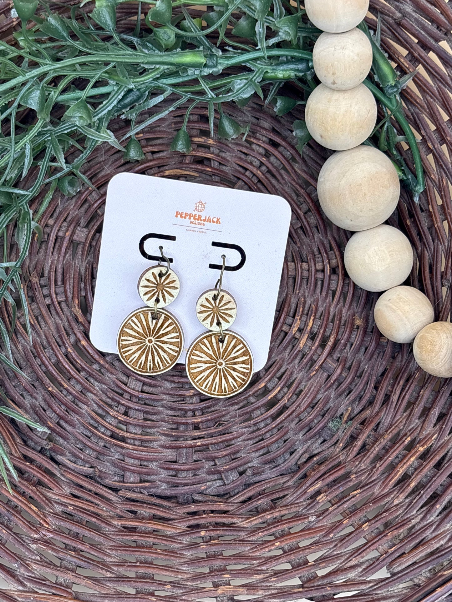 Boho Medallion Style Earrings