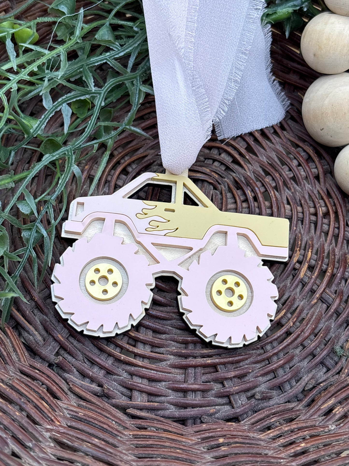 Personalizable Monster Truck Tags