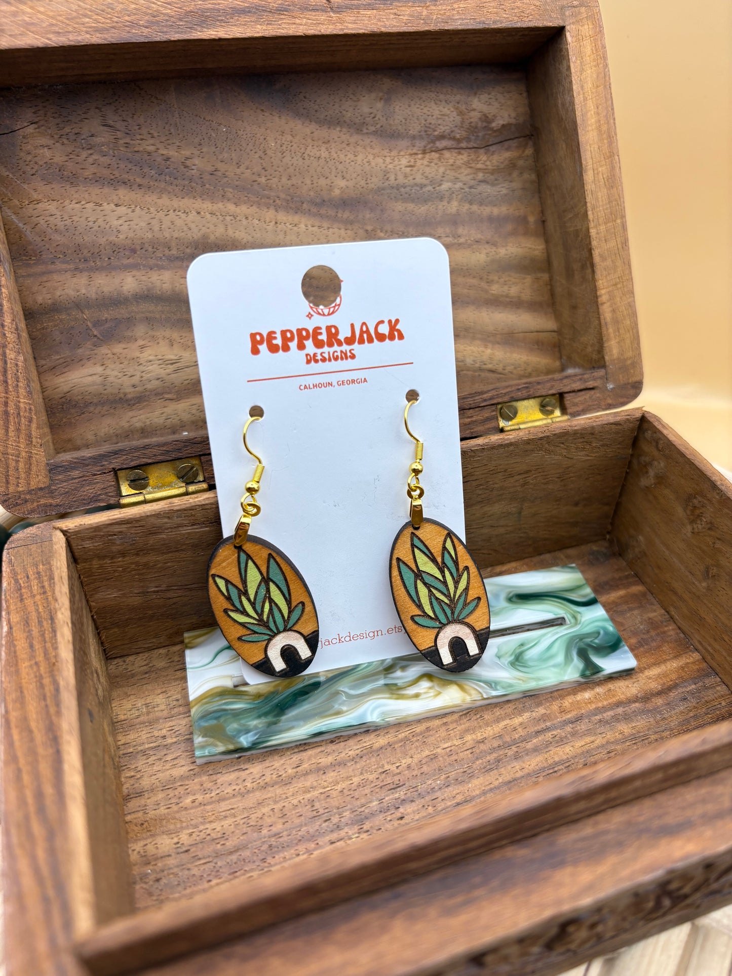 House Plant Earrings - Plant 5