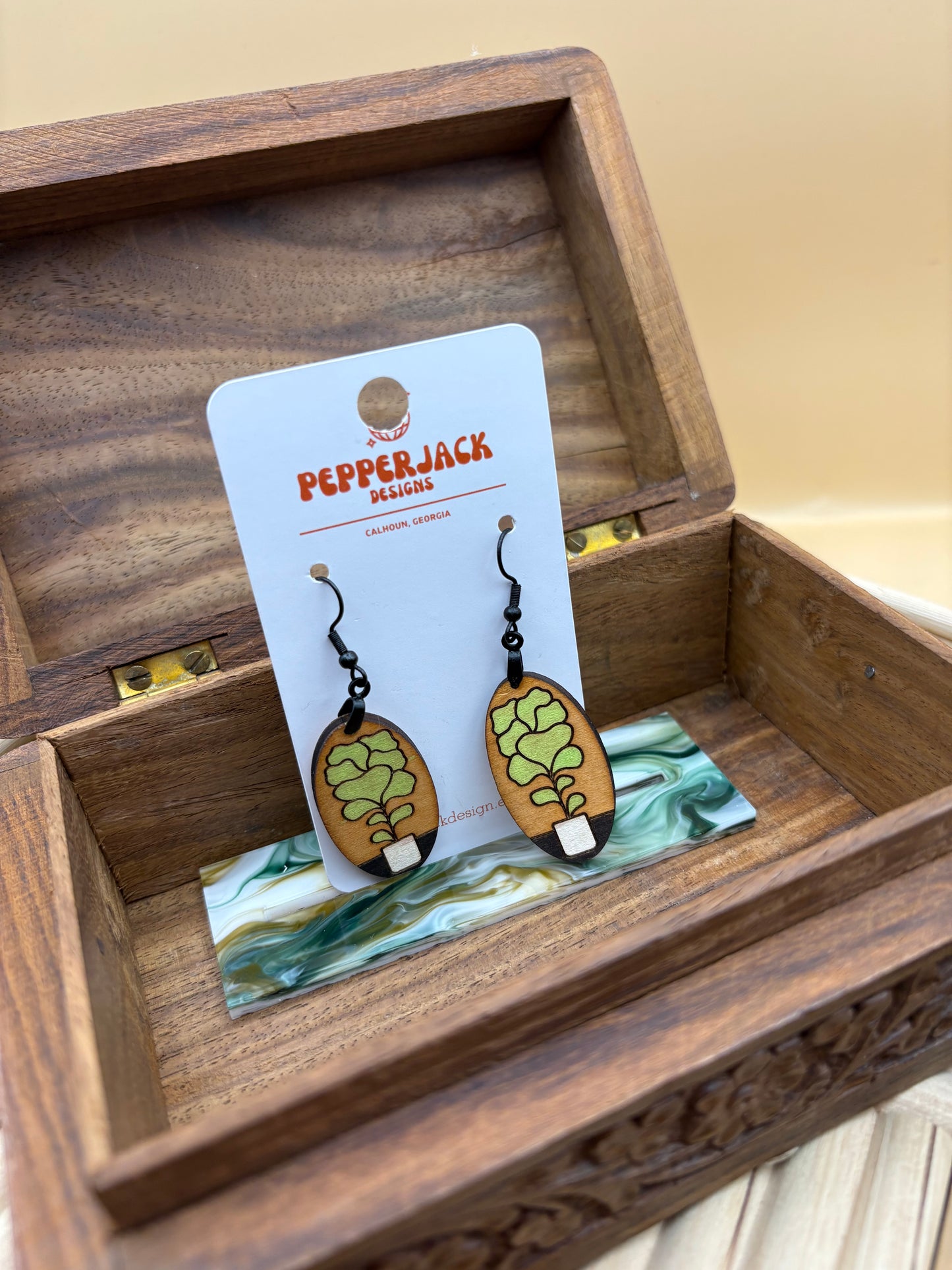 House Plant Earrings - Plant 6