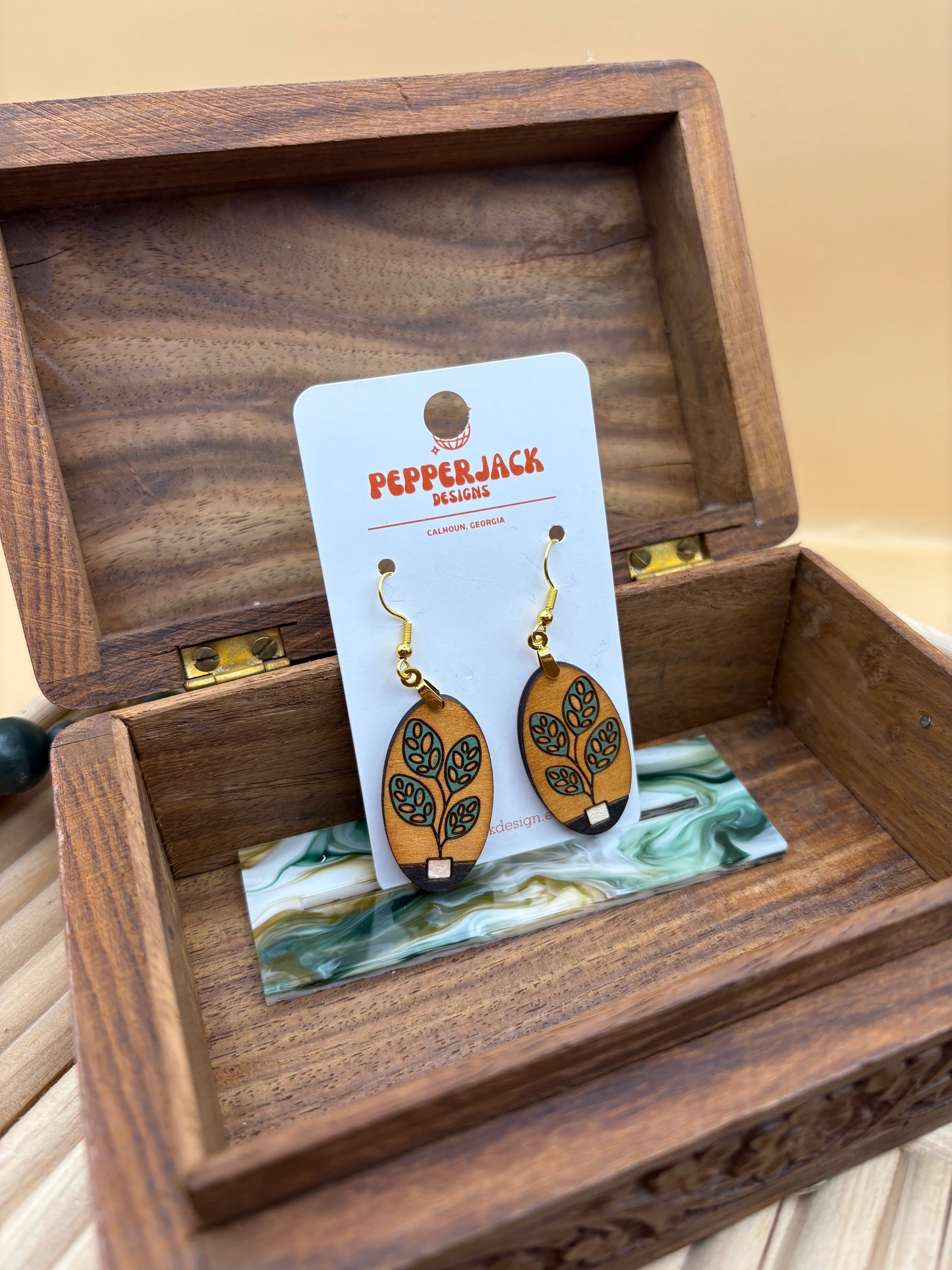 House Plant Earrings - Plant 7