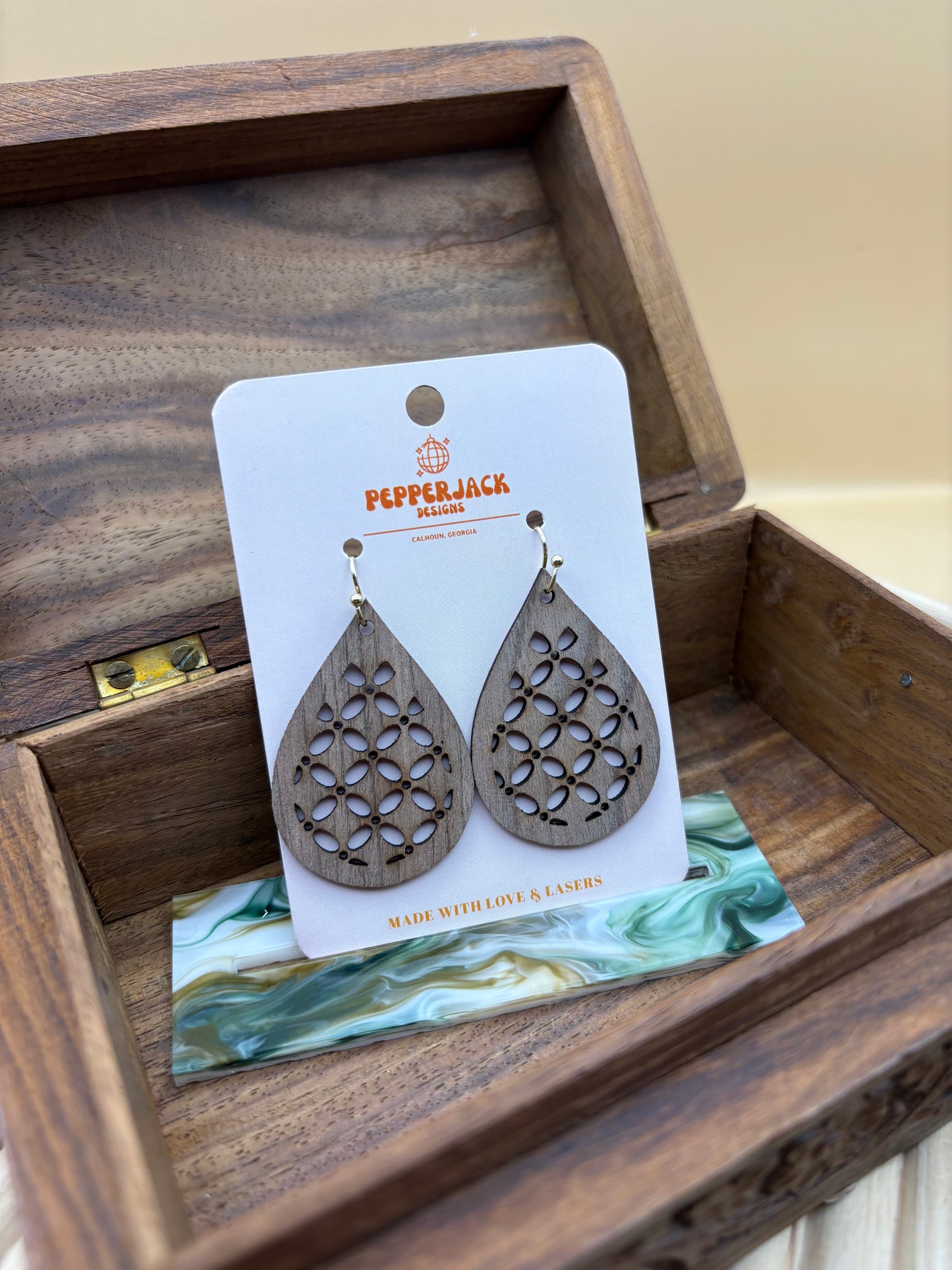 Geometric Teardrop Earrings 3.0