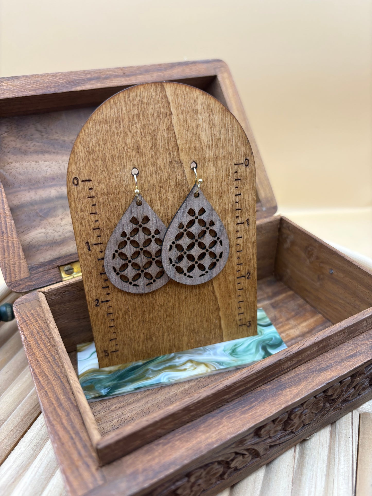 Geometric Teardrop Earrings 3.0
