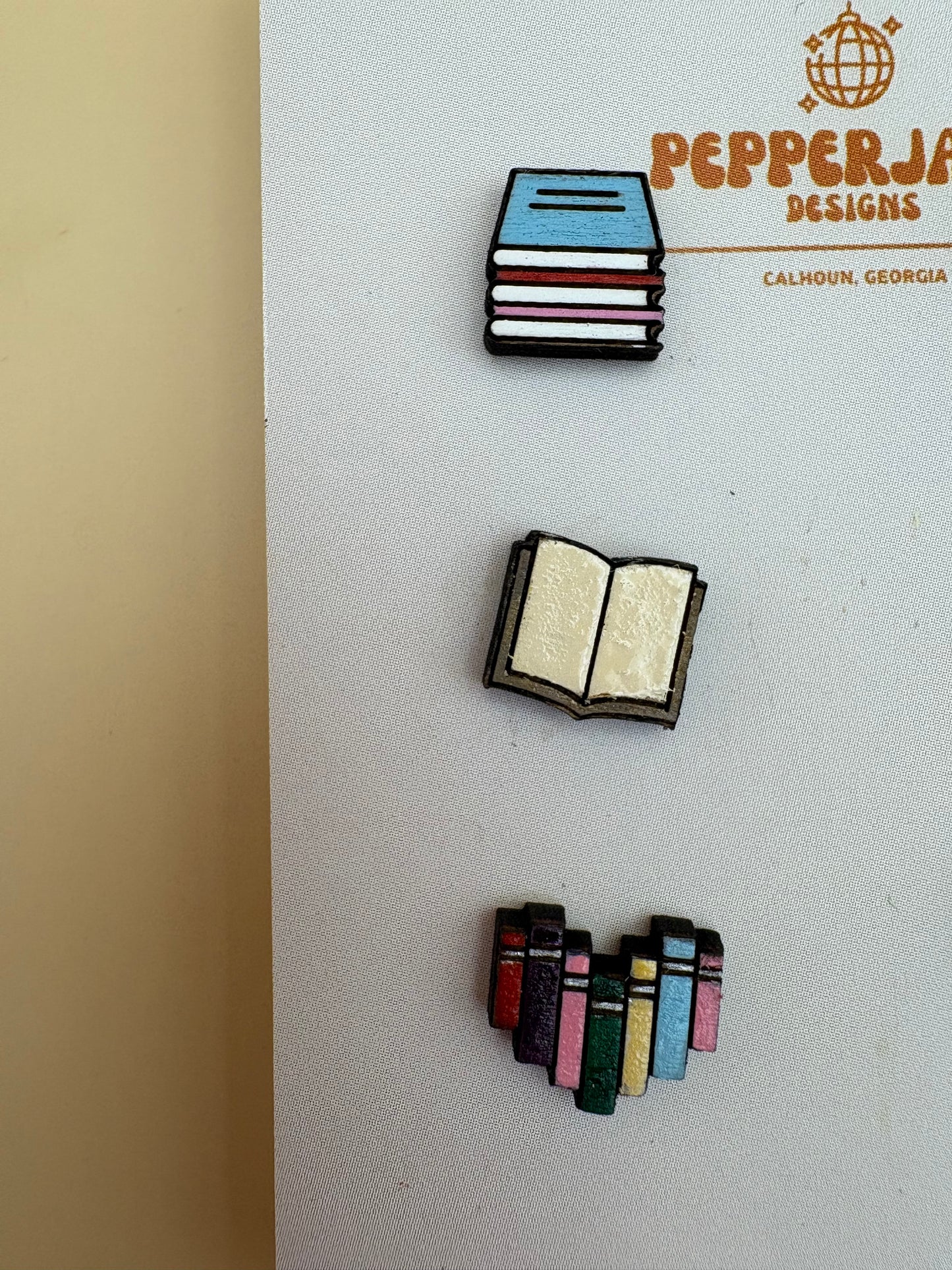 Book Lover Studs - Pack of 3 Earrings