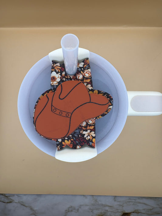 Cowboy Hat Tumbler Topper