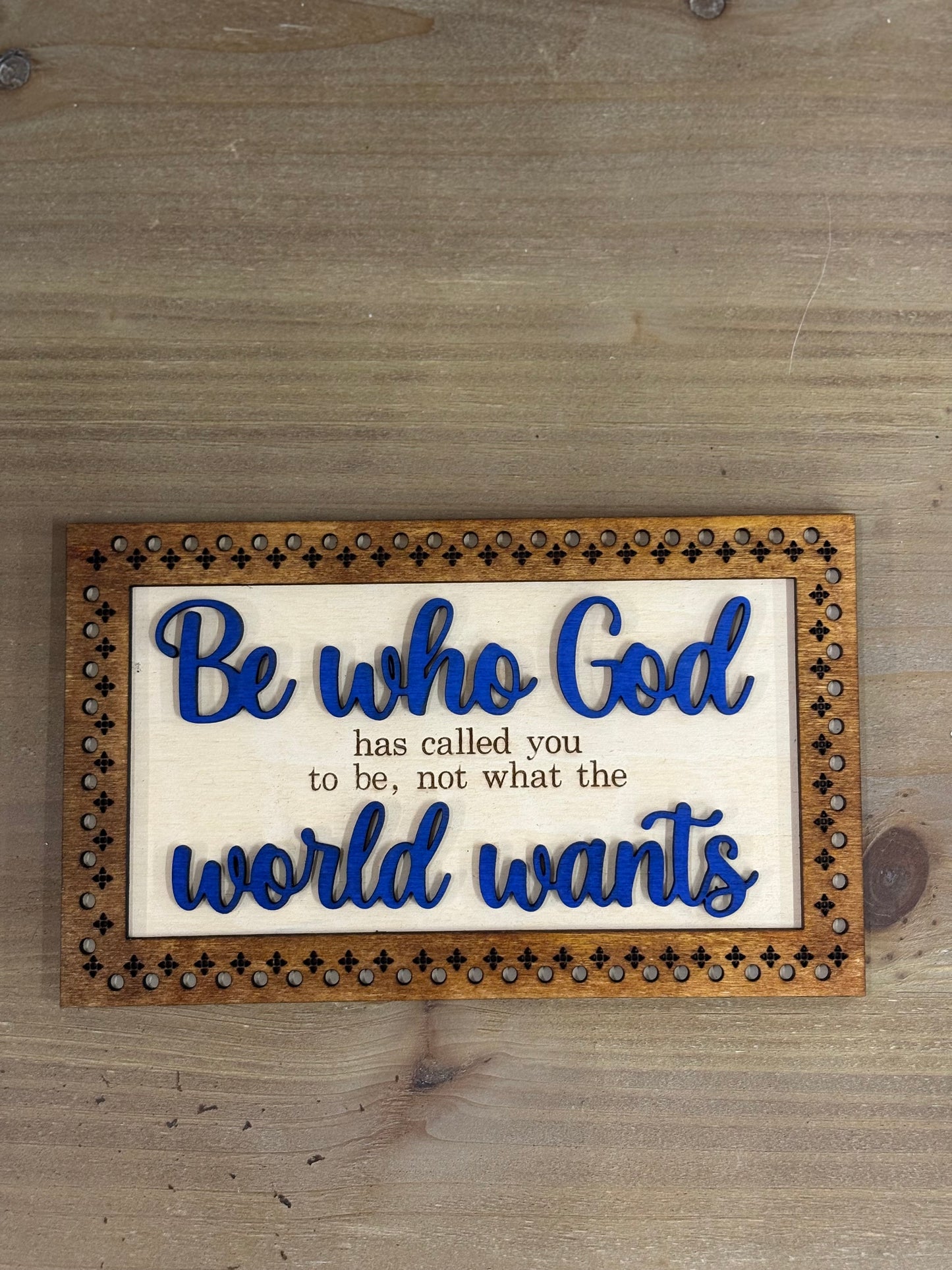 Walk By Faith Tiered Tray Sign Set