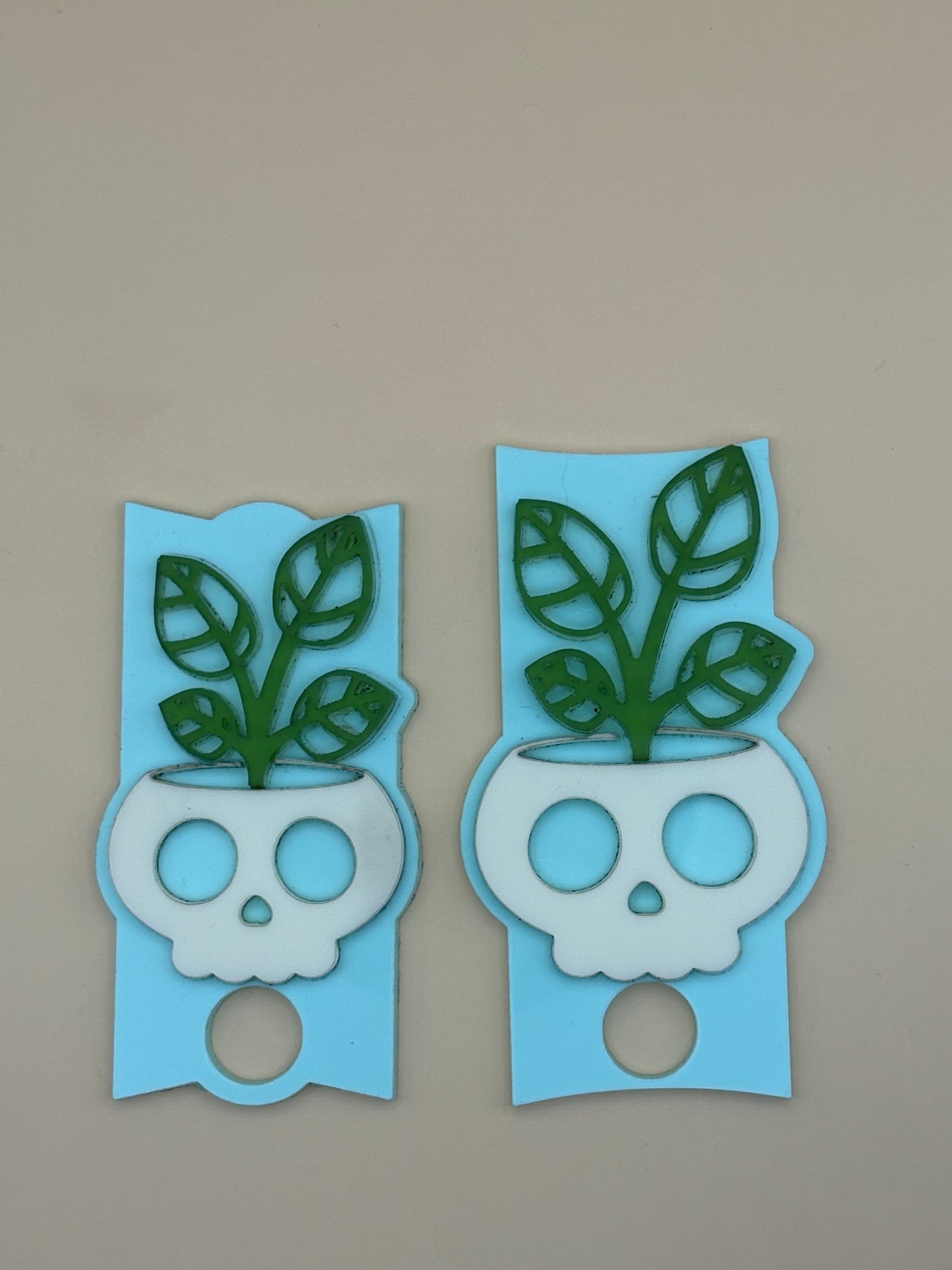 Skull Planter Tumbler Topper