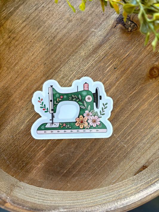 Vintage Sewing Machine Sticker