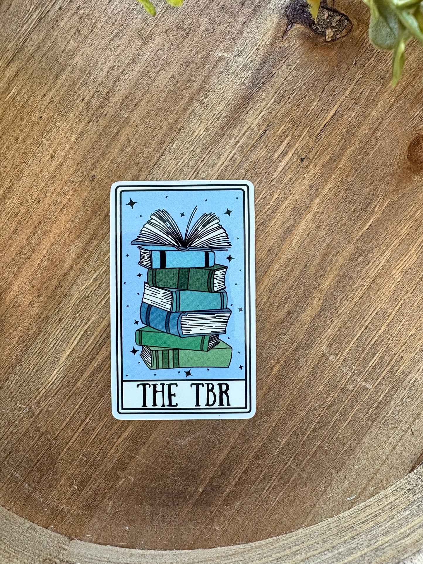 The TBR Tarot Card Sticker