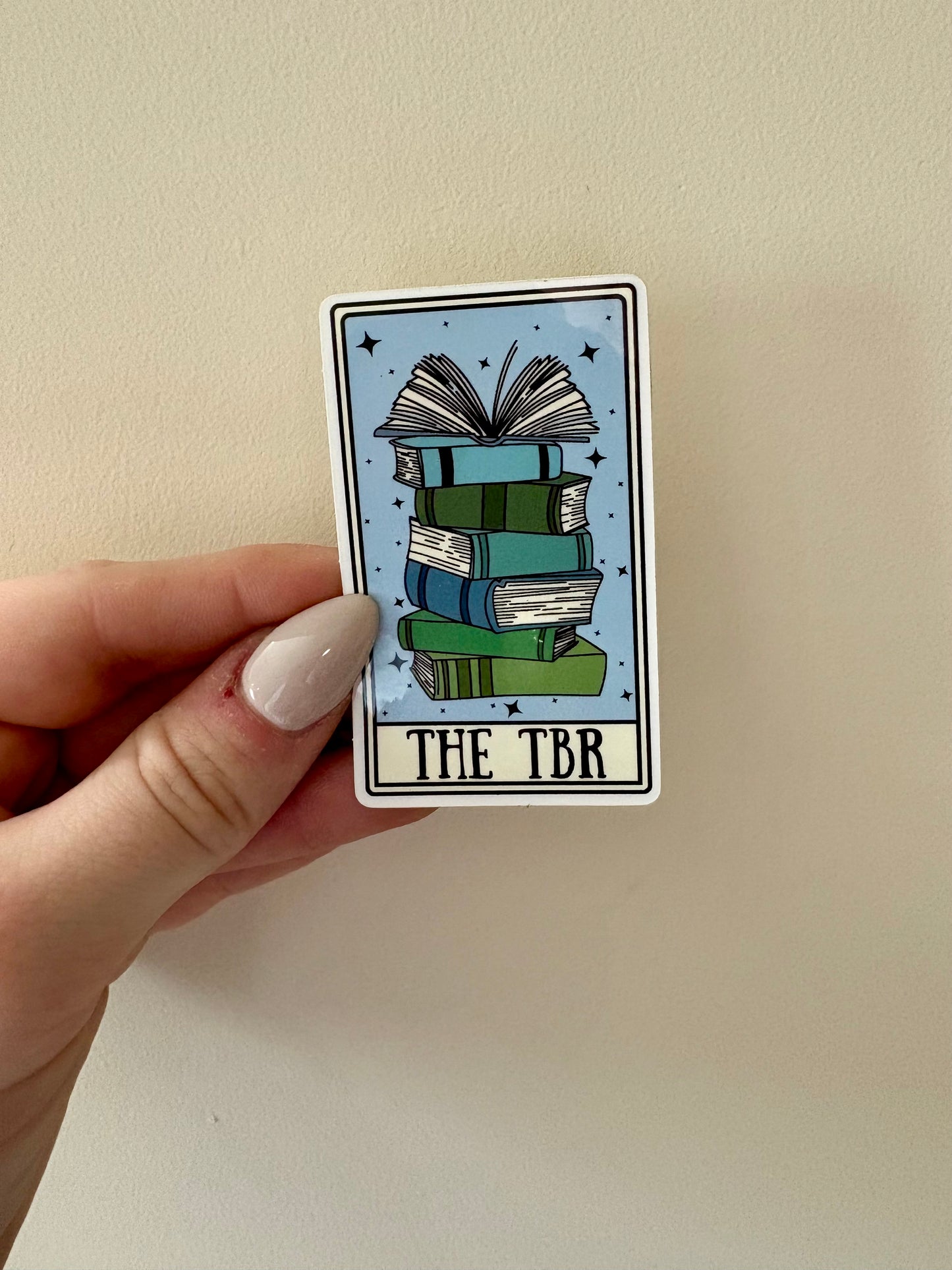 The TBR Tarot Card Sticker