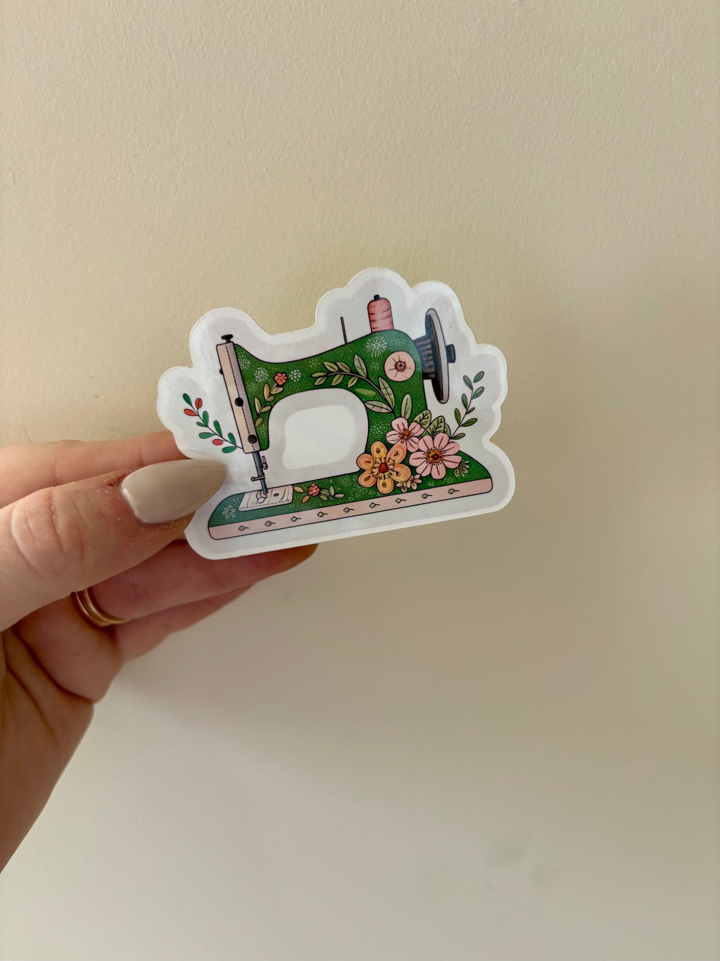 Vintage Sewing Machine Sticker