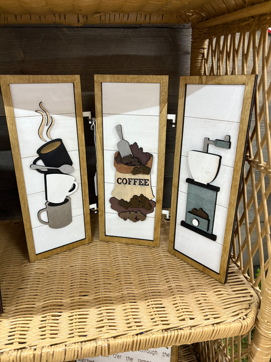 Coffee Sign Trio