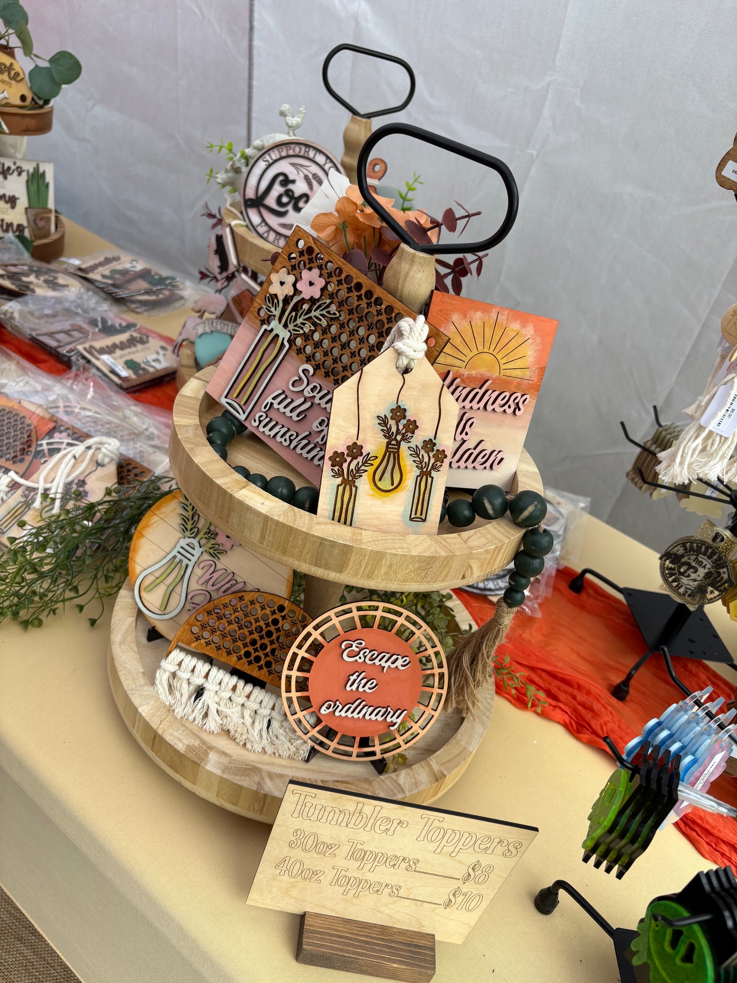 Kindness Is Golden Tiered Tray Decor Set