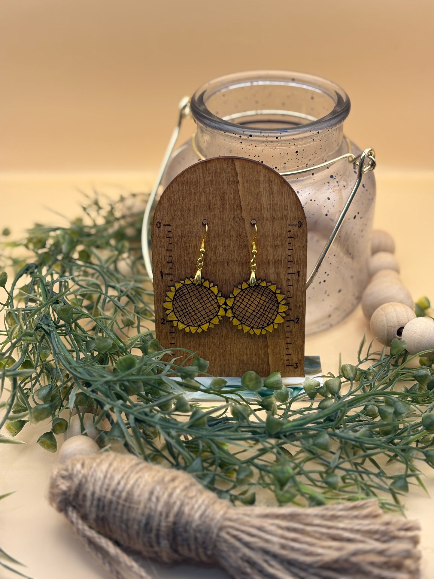 Boho Sunflower Earrings