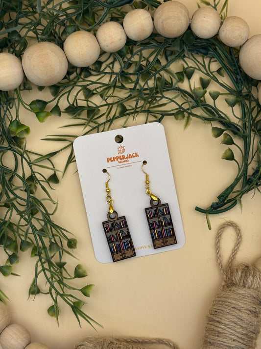 Bookcase Earrings