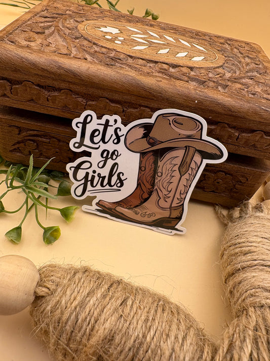 Let's Go Girls Sticker