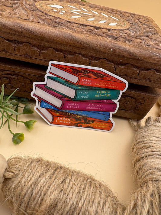 Stacked ACOTAR Books Sticker
