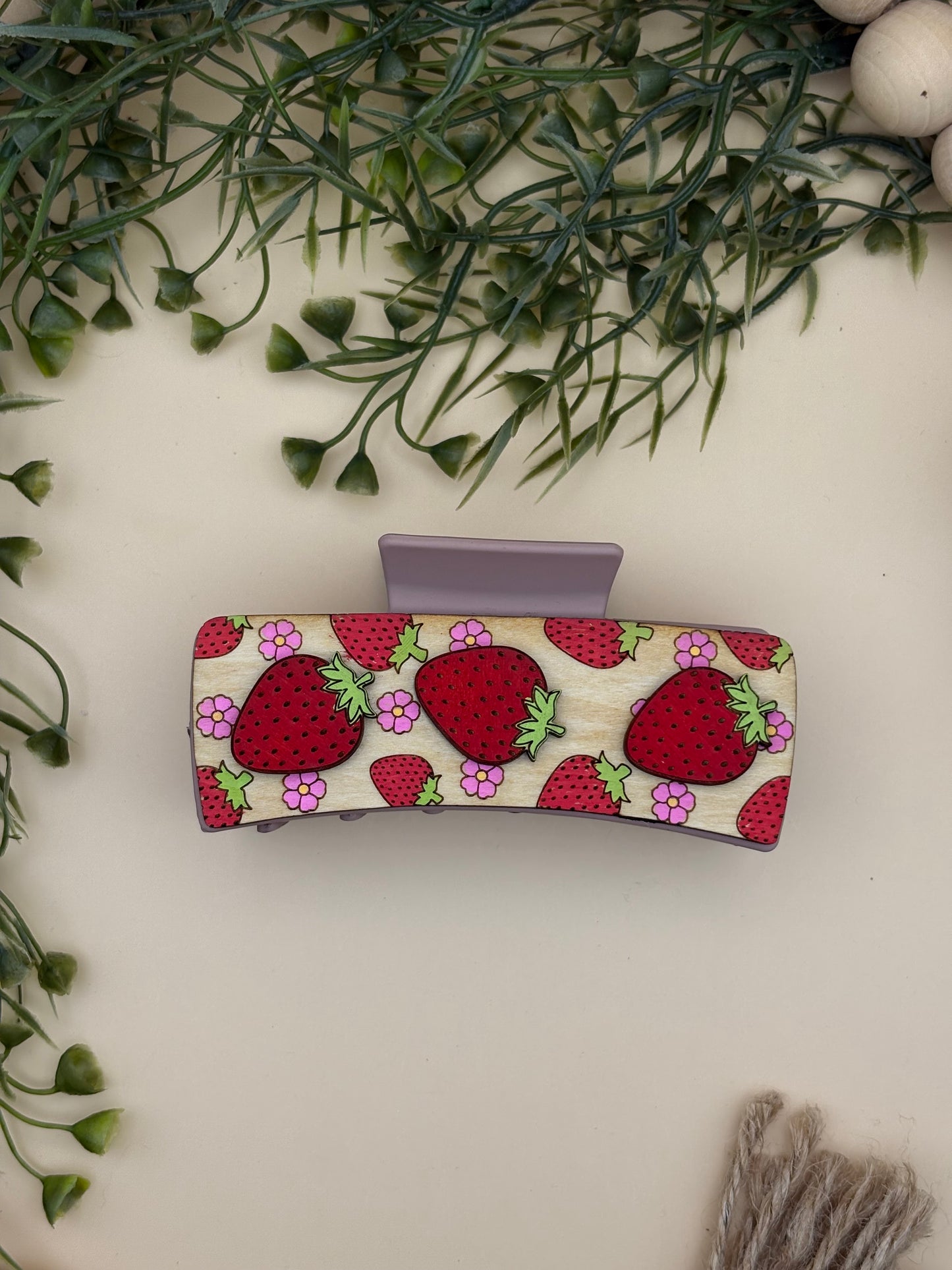 Strawberry Claw Clip