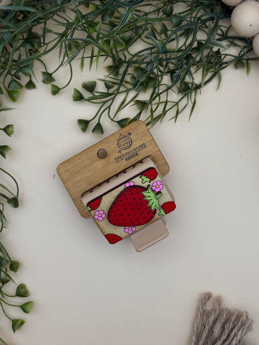 Strawberry Mini Claw Clip