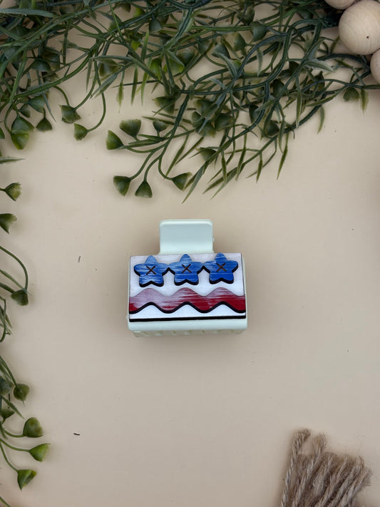 Stars & Stripes Mini Claw Clip