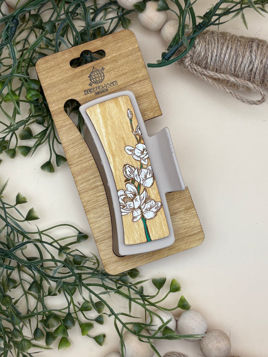 Magnolia Claw Clip