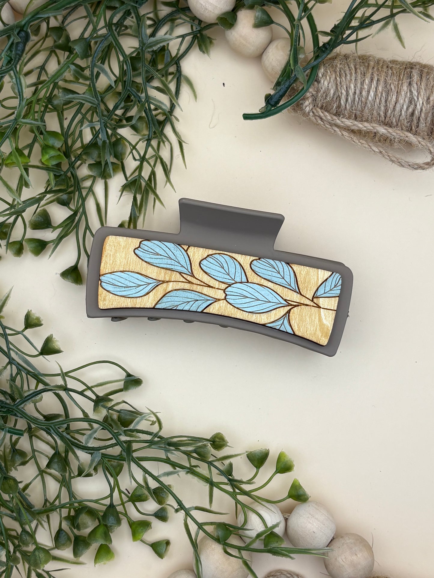 Eucalyptus Leaves Claw Clip
