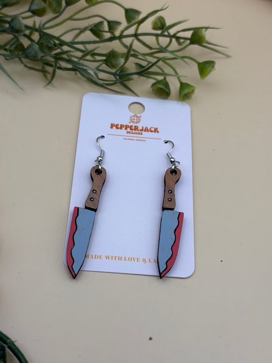 Bloody Knife Earrings