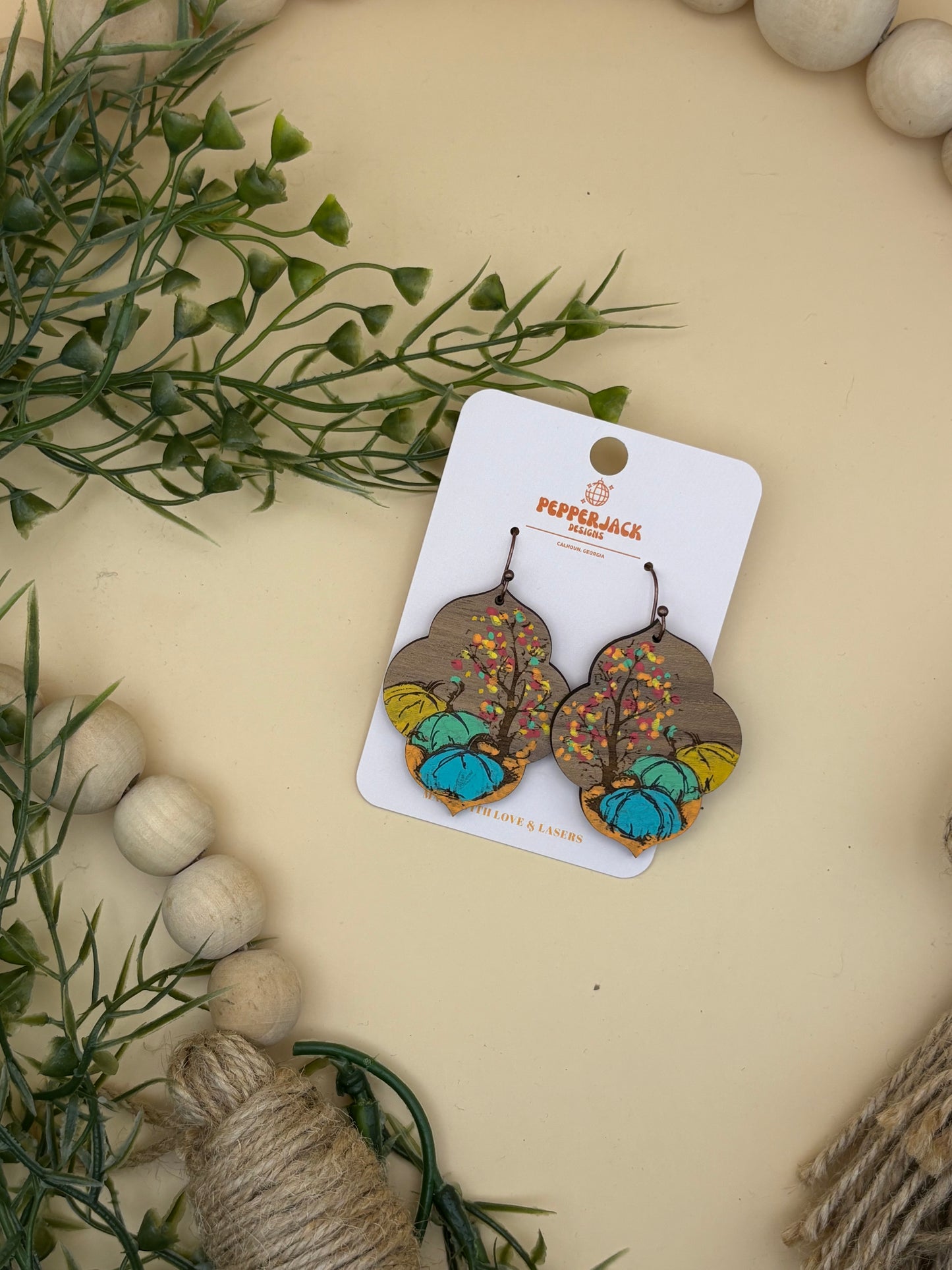 Pumpkin Patch Moroccan Earrings