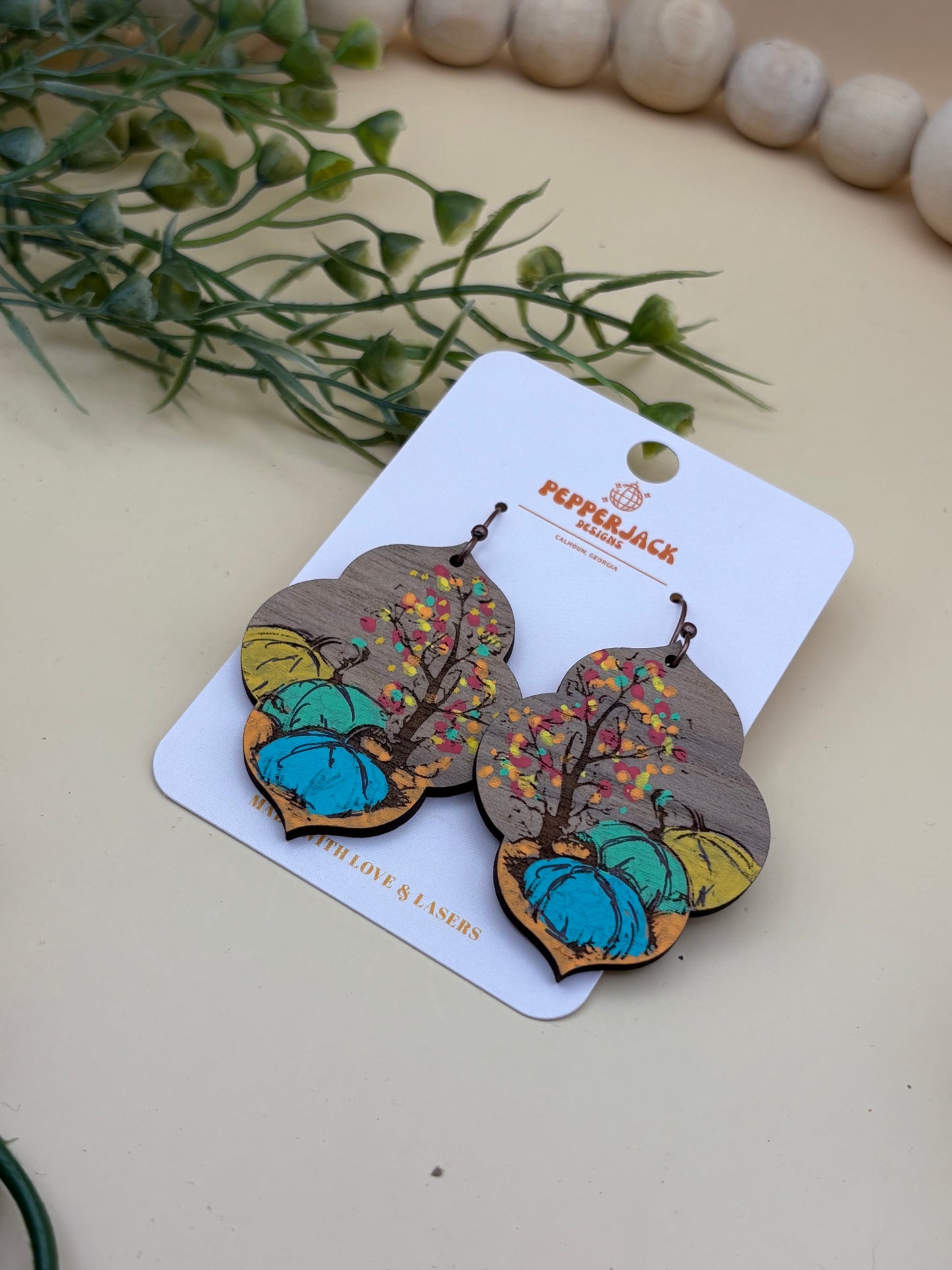Pumpkin Patch Moroccan Earrings