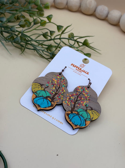 Pumpkin Patch Moroccan Earrings