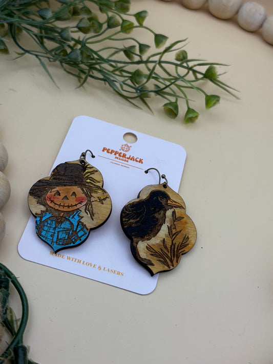 Scarecrow & Crow Moroccan Earrings