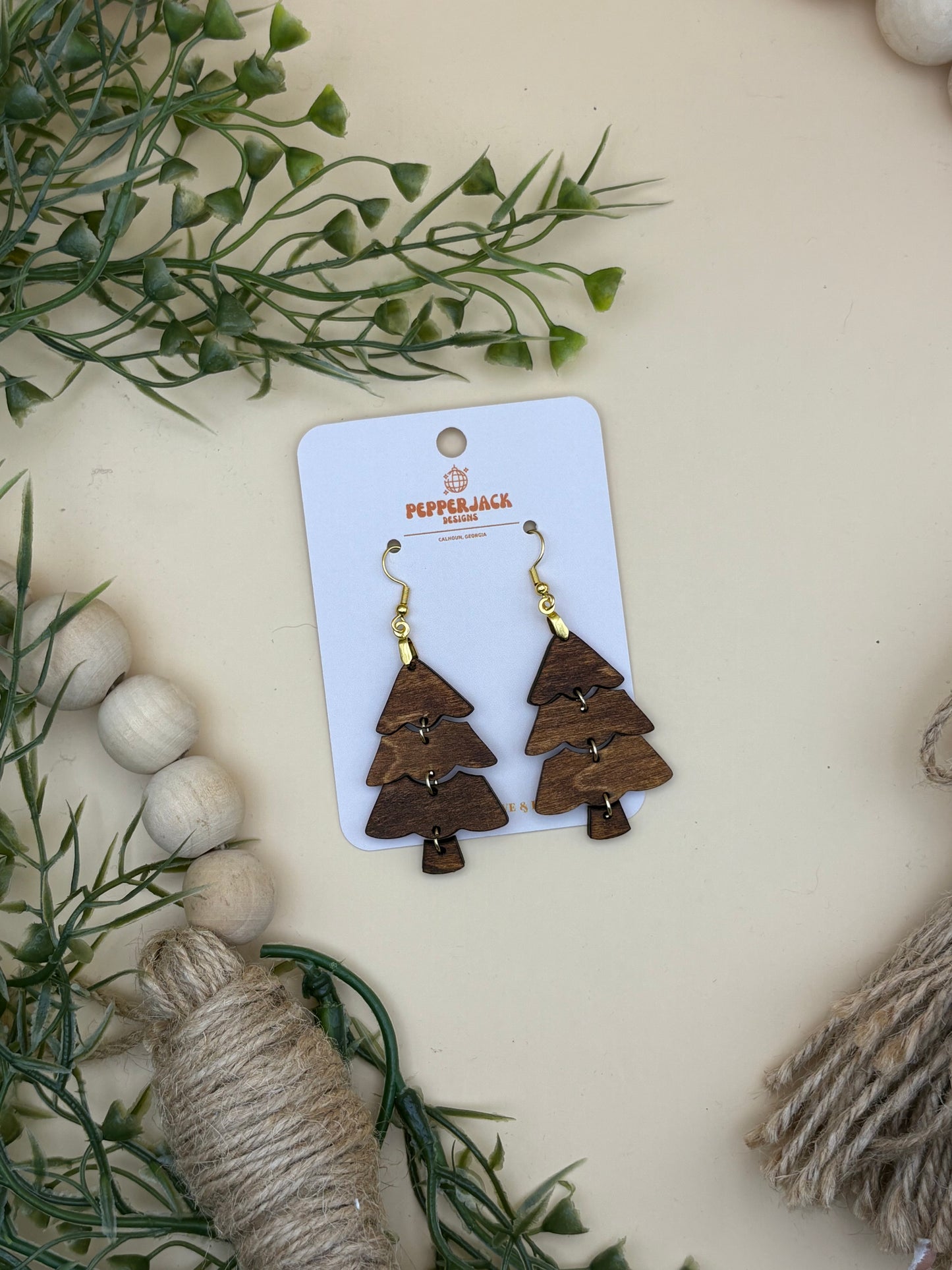 3 Piece Tree Dangle Earrings