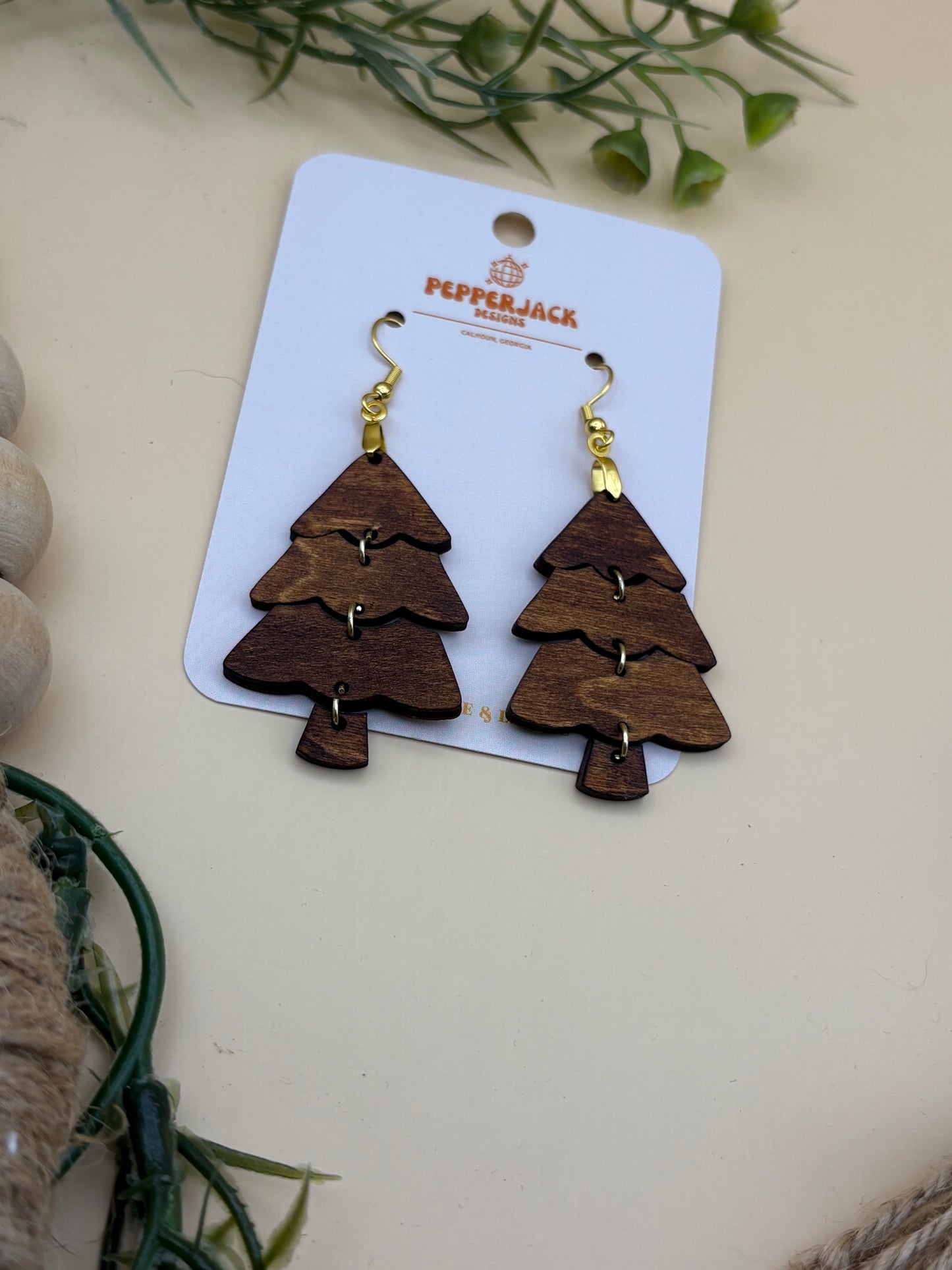 3 Piece Tree Dangle Earrings