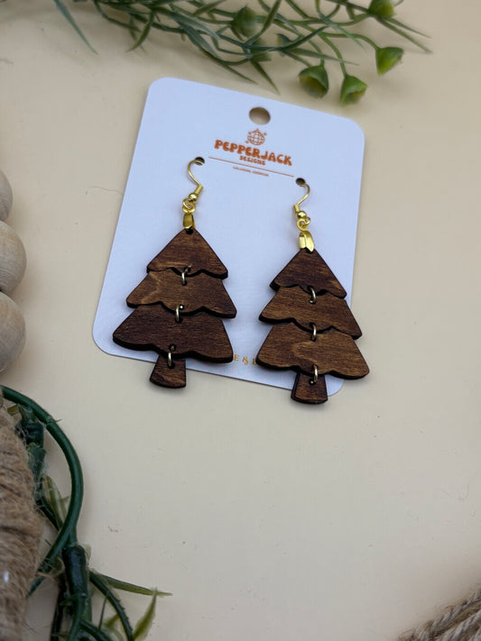 3 Piece Tree Dangle Earrings