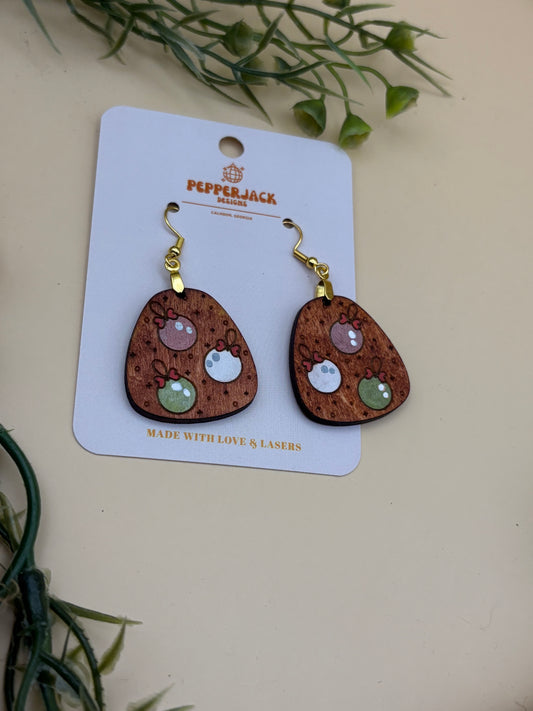 3 Ornament Dangle Earrings