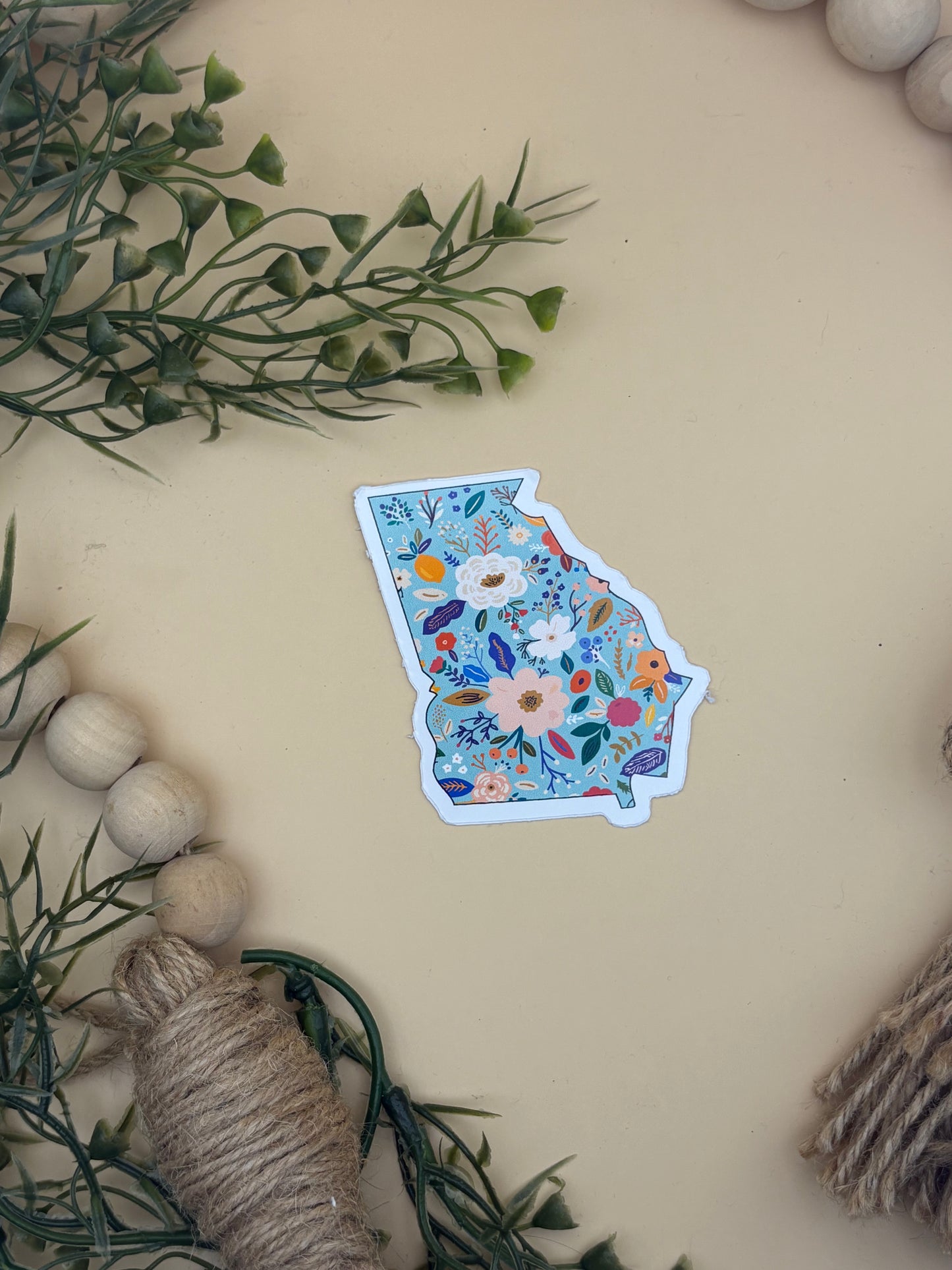 Georgia Floral Sticker
