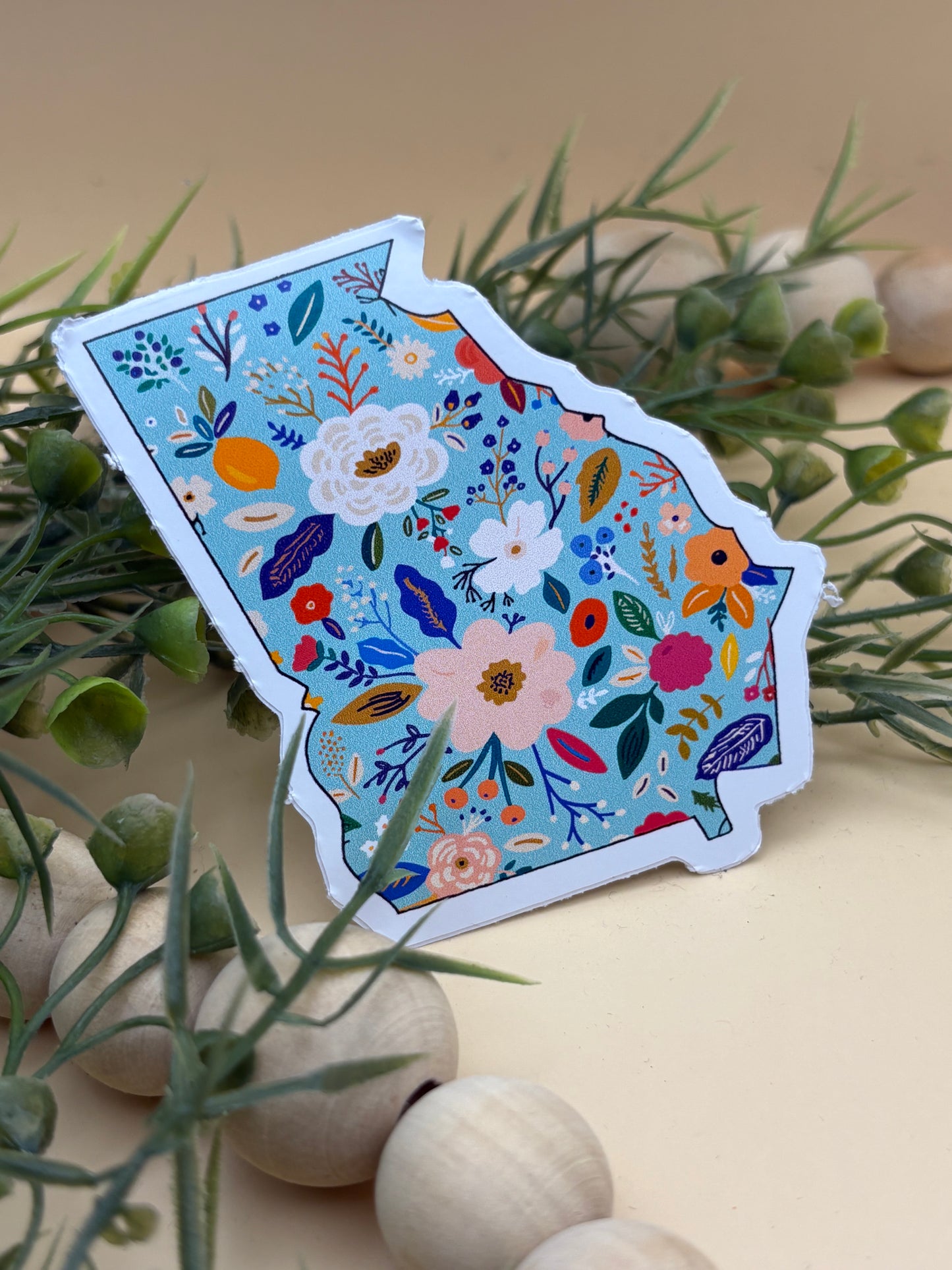 Georgia Floral Sticker