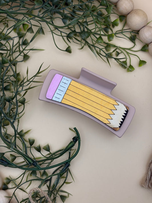 Pencil Hair Clip/Claw Clip