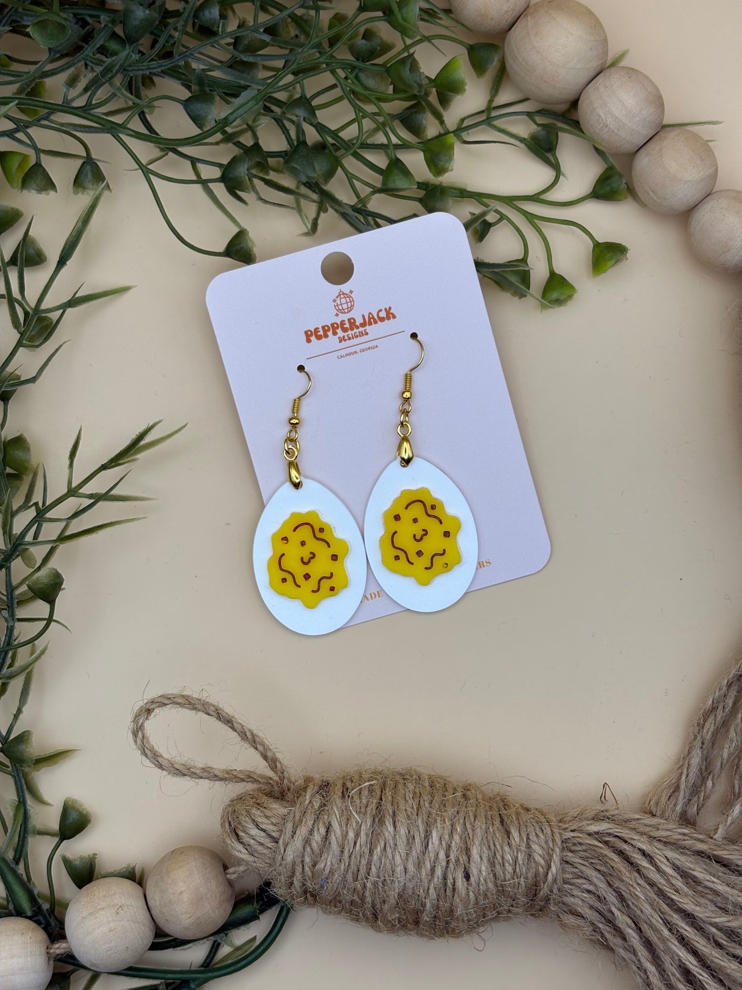 Deviled Egg Earrings