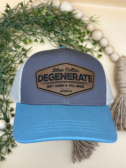 Blue Collar Degenerate Richardson Hat