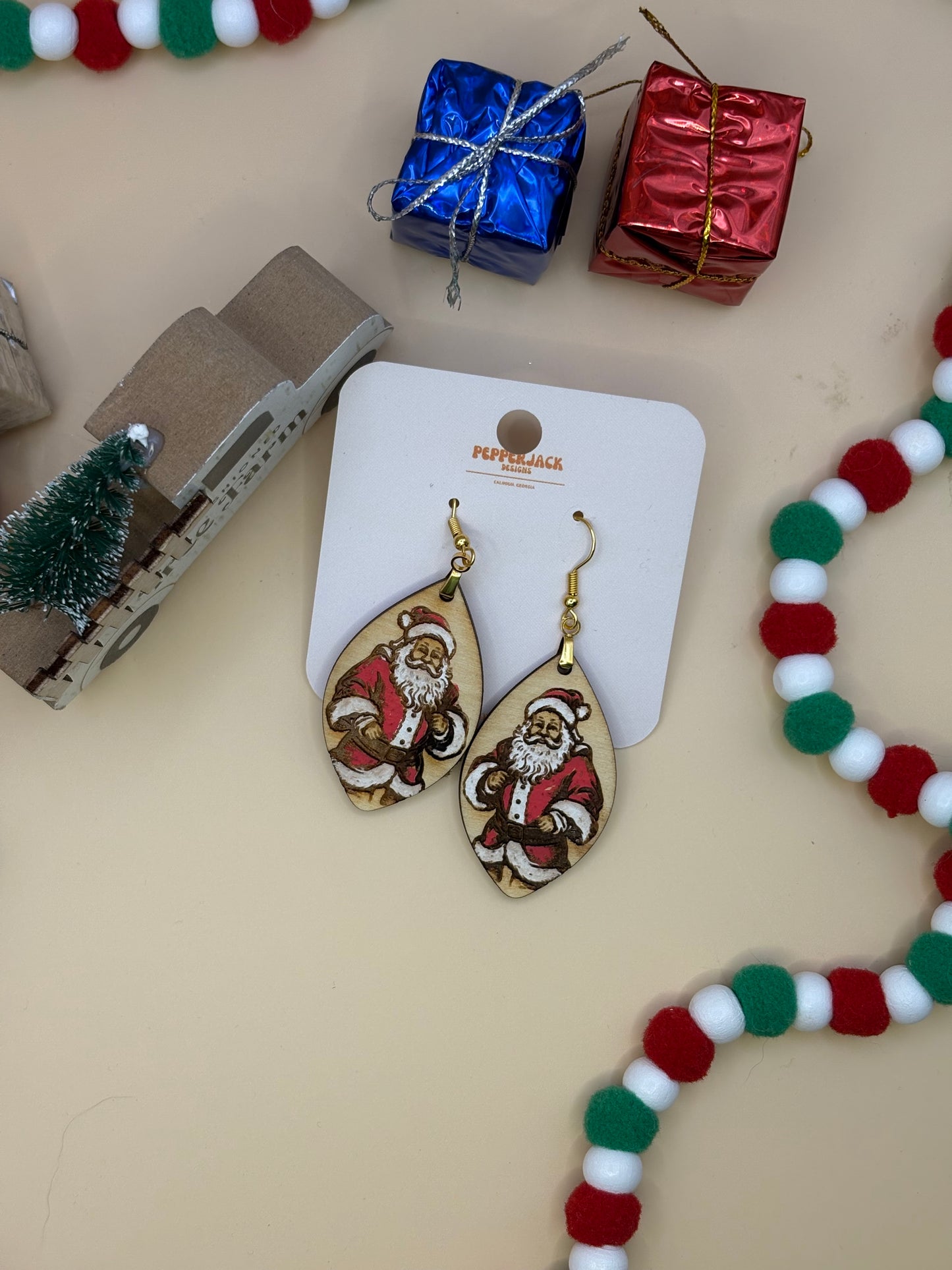 Santa Earrings