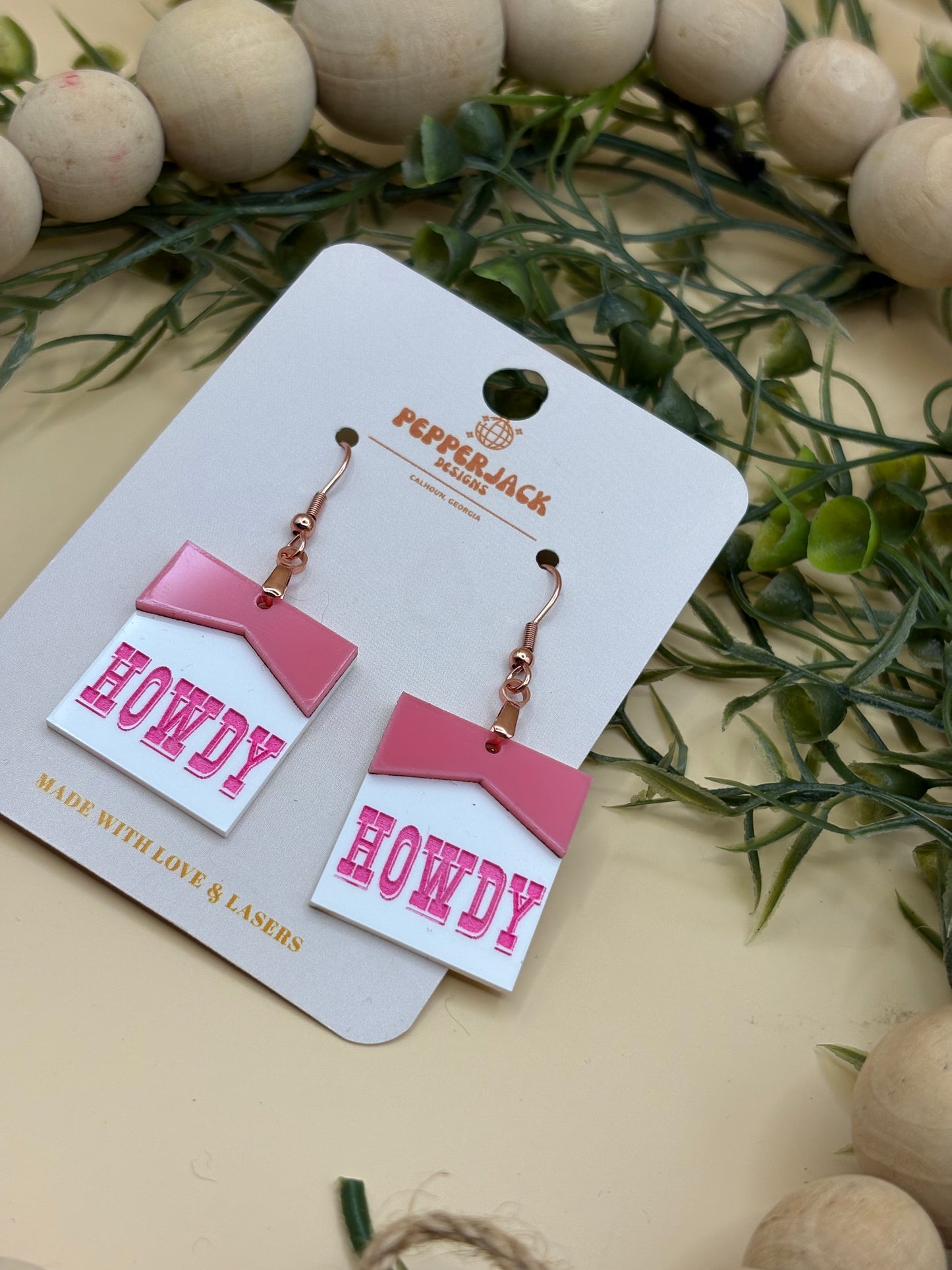 Howdy Cig Box Earrings