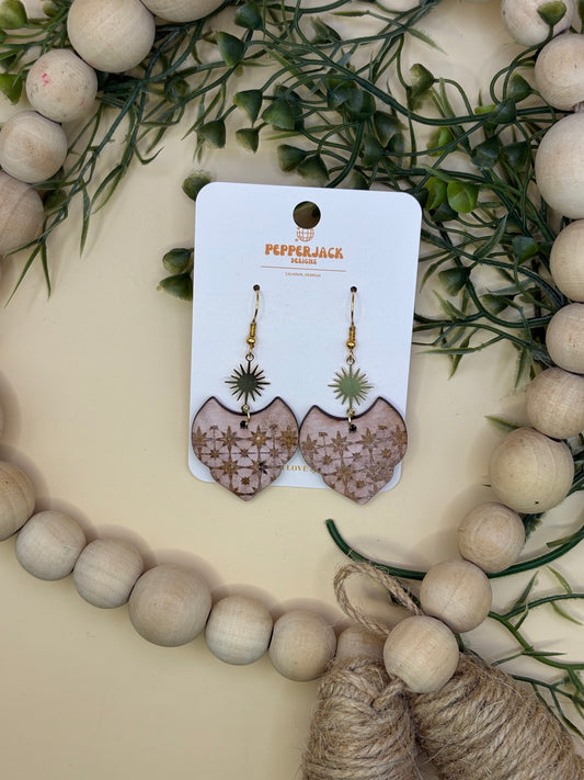 Blush Mid Century Style Earrings
