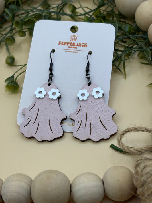 Groovy Ghost Earrings