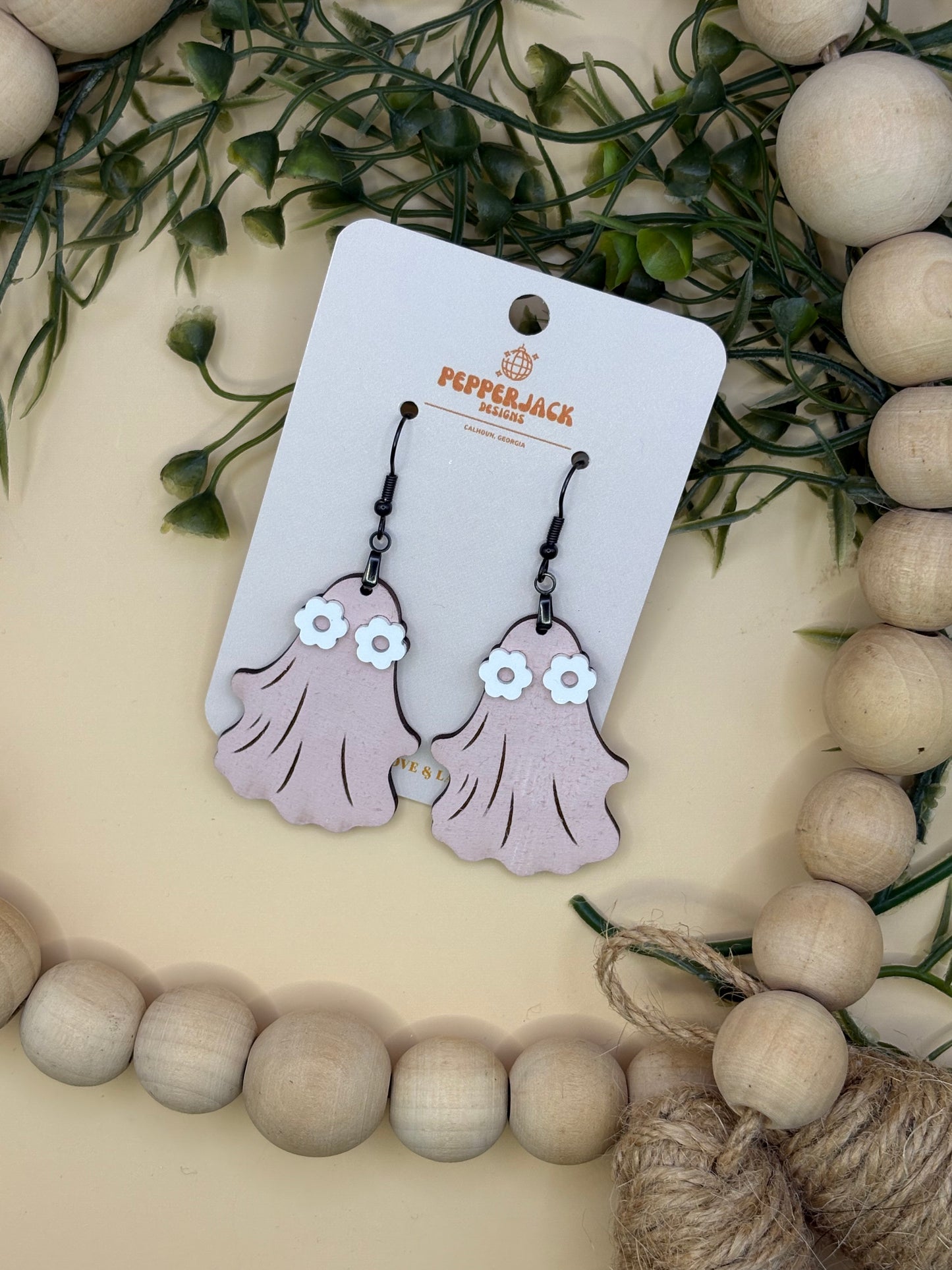 Groovy Ghost Earrings