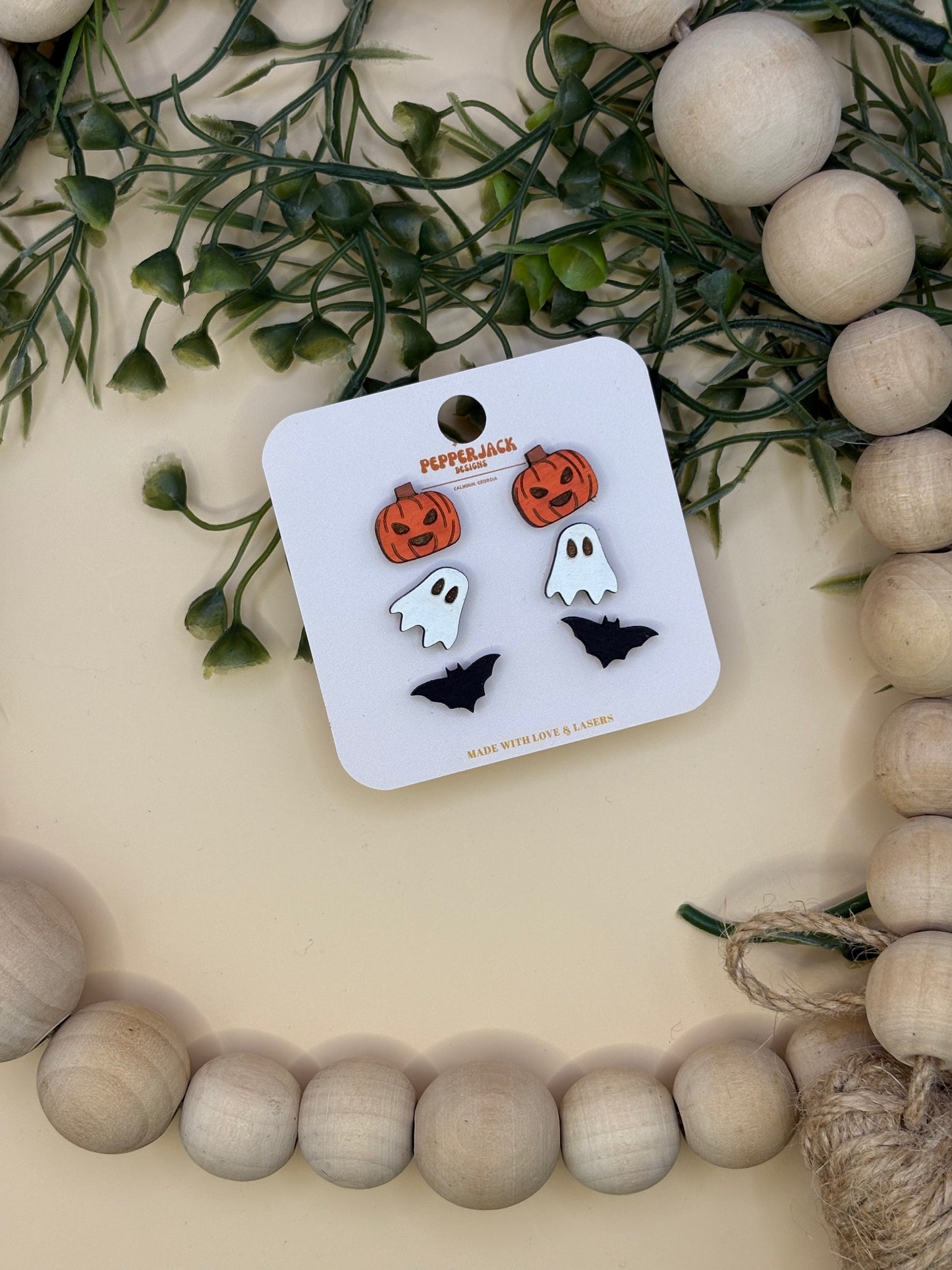 Halloween Stud Set Of 3