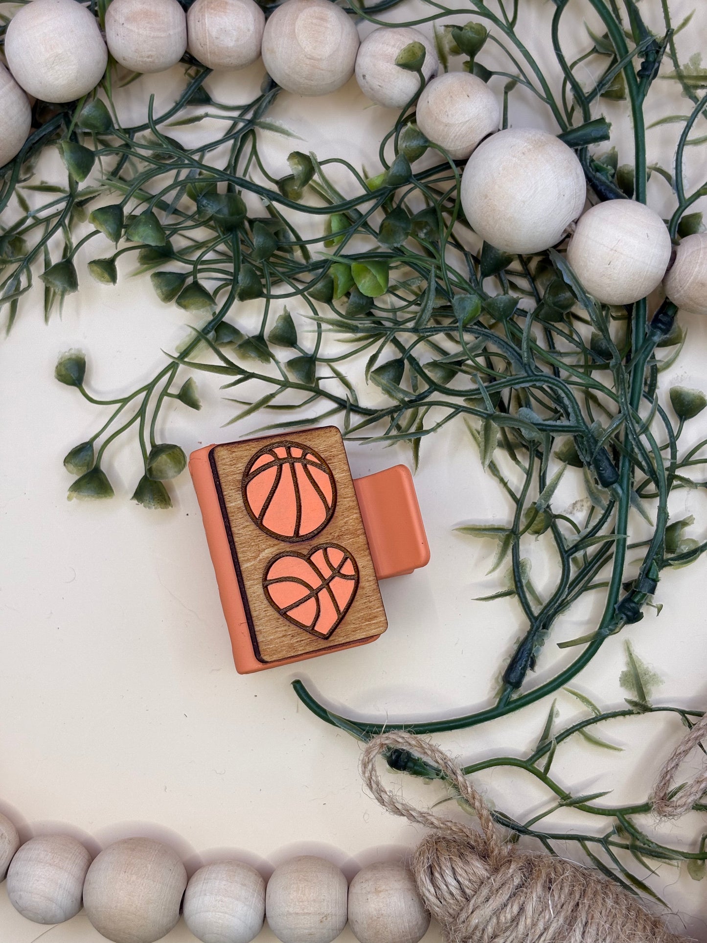 Basketball Mini Claw Clip